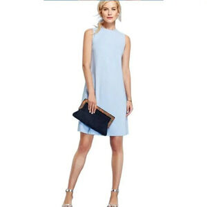 J. McLaughlin Alicia Sleeveless A-Line Dress Steel Blue Knee Length Sz Small NWT